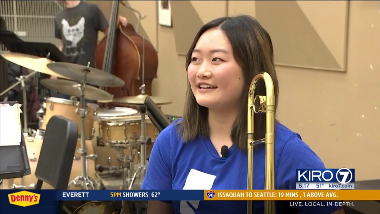 KIRO News piece on Roosevelt Jazz's win at Essentially Ellington 2019