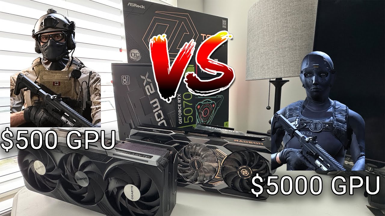 $500 vs $5000 GPU in Warzone Verdansk (5070, 9070xt, 4090 Comparison)