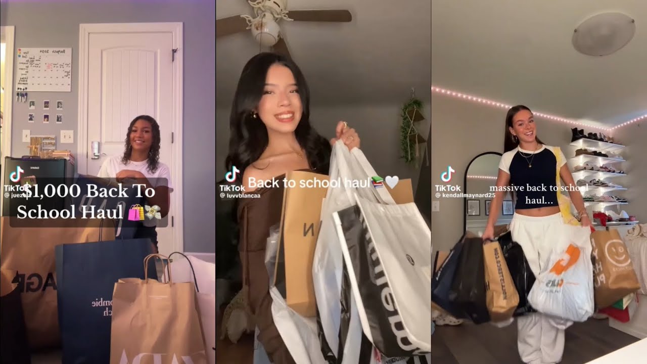 Back To School Shopping Haul - TikTok Best Compilations