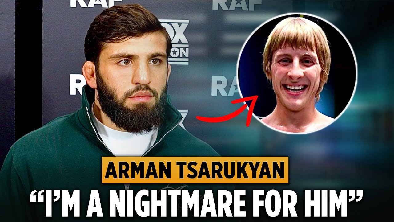 ARMAN TSARUKYAN Discusses Interim Title Fight Snub & Says UFC Wants Paddy Pimblett To Be Champion