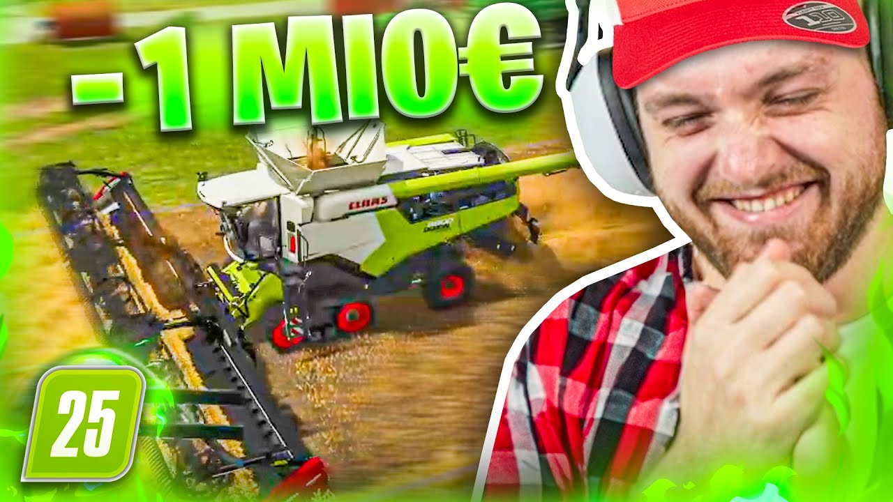 🚜💸PANZER zum ERNTEN gekauft! | 1 MIO im Minus in LS 25! - Tag 3 Road to Milliadär!