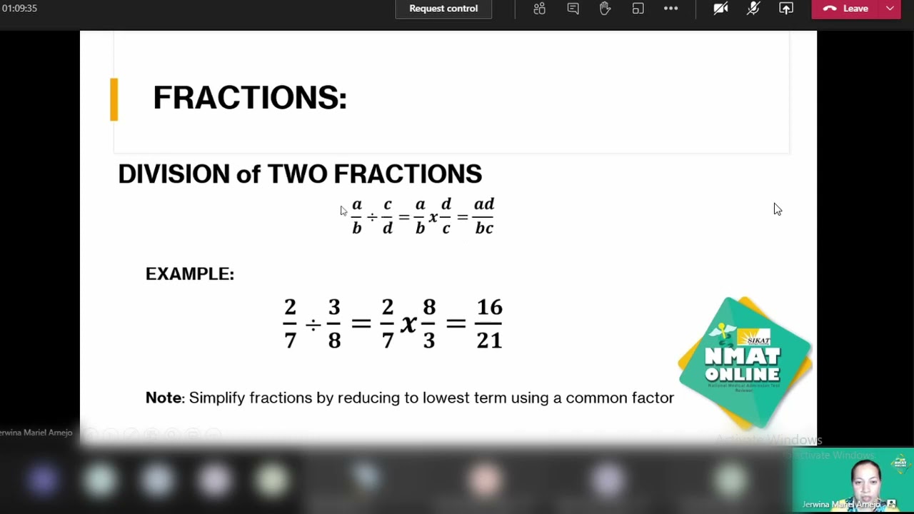 Quantitative Refresher Series - Fundamental Operations