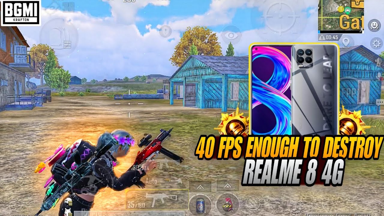 40fps enough to destroy 🔥 - REALME 8 4G - BGMI