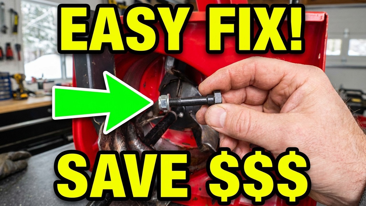 How to Replace shear pin on Honda HS 928 SnowBlower