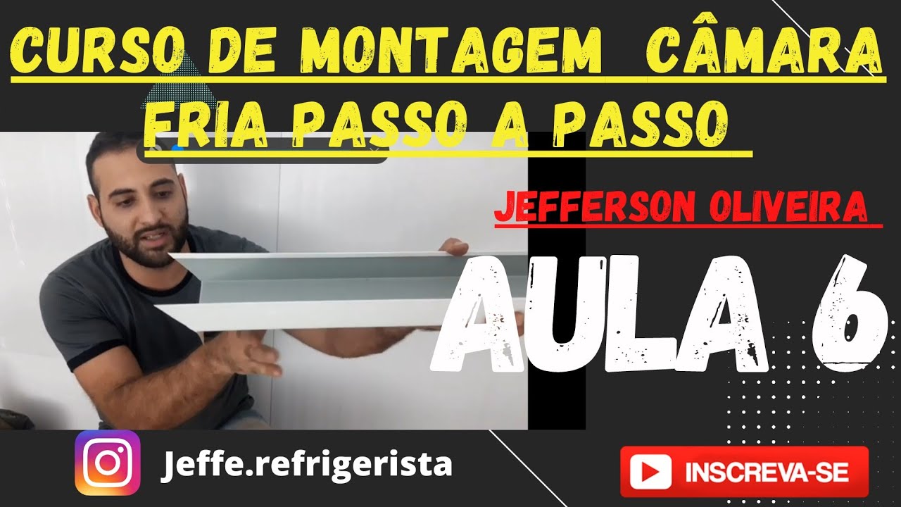 Montagem Câmara fria passo a passo ( acabamento perfil 