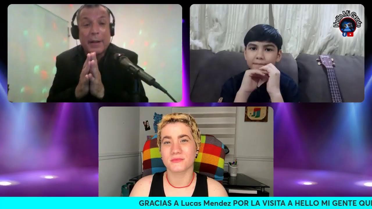 HELLO MI GENTE -INVITADO LUCAS MENDEZ -CANTANTE JUVENIL DE PARAGUAY
