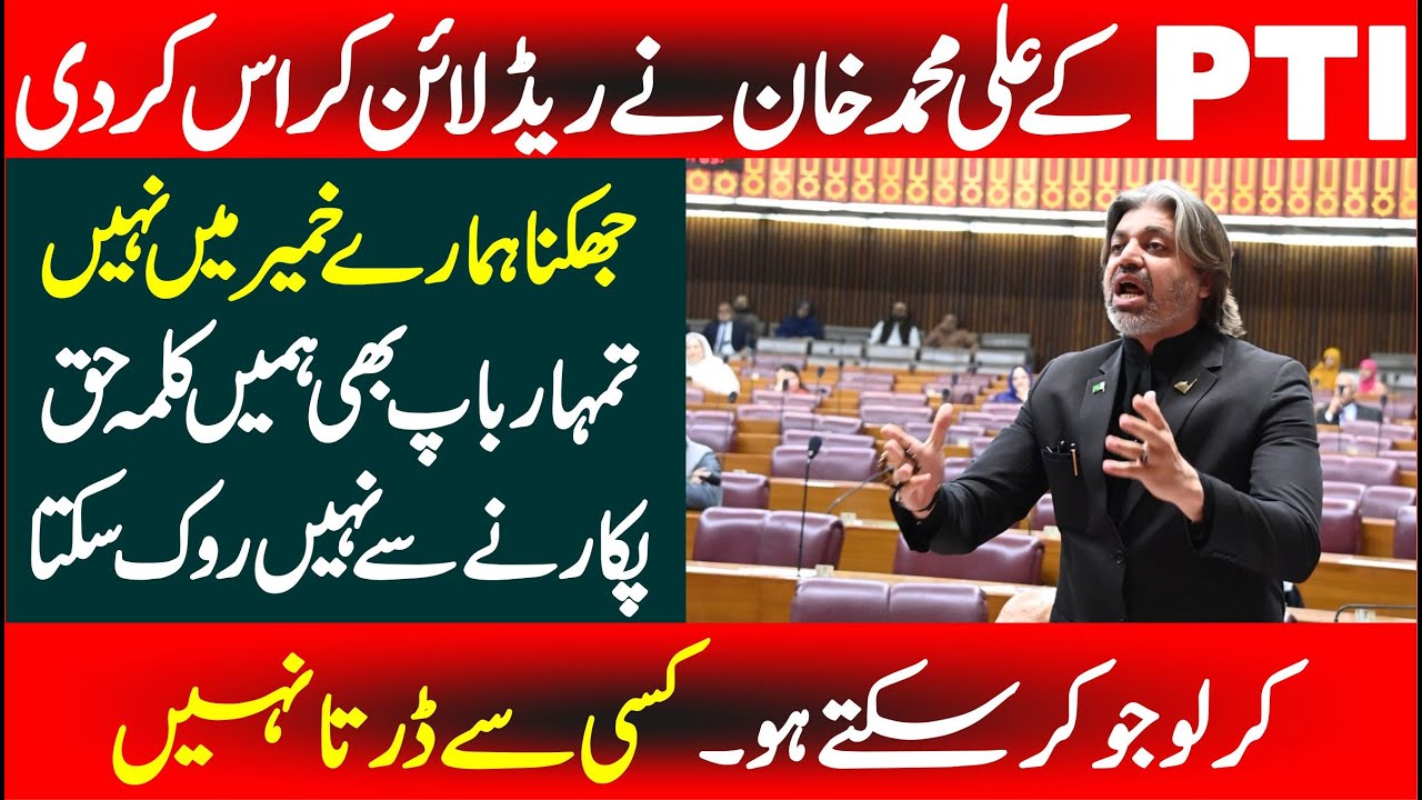 PTI Ali Muhammad Khan Blasting Speech In National Assembly