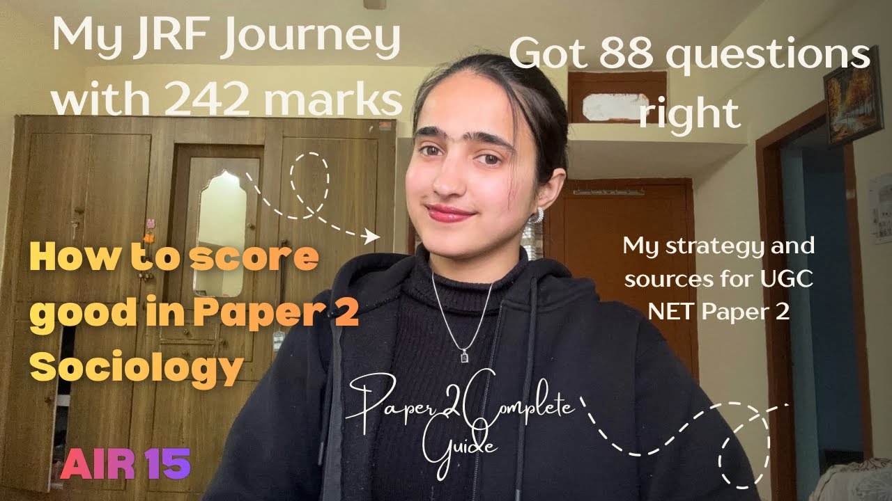 UGC NET Sociology Complete Strategy || How to score good in Sociology Paper 2