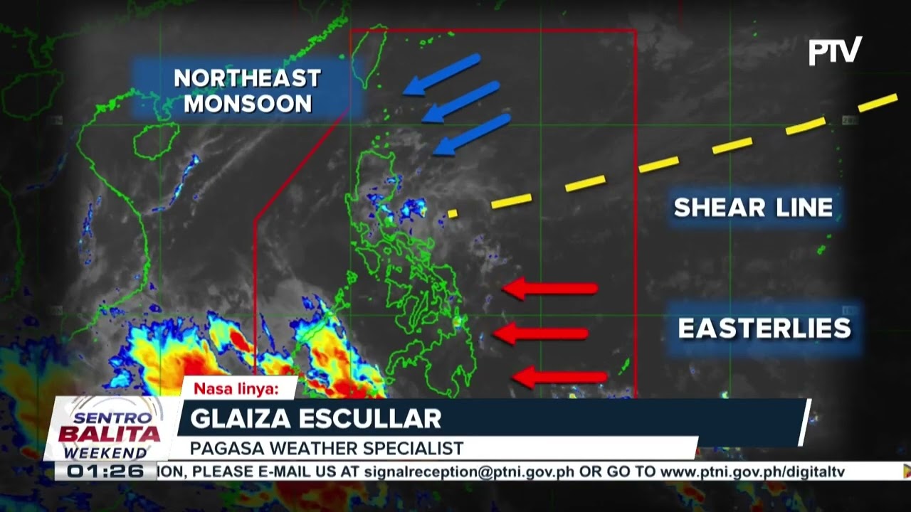 #SentroBalitaWeekend | Ilang lugar sa Luzon at Mindanao, makakaranas ng pag-ulan dahil sa epekto...
