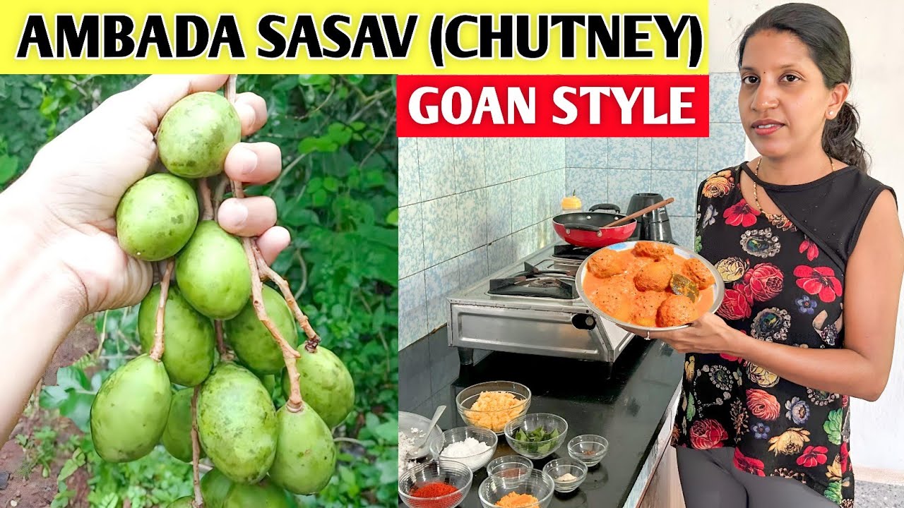 Goan Style AmbadyaChe Sasav | Ambade ki chutney | Goan Ambade Sasav Recipe | Goan Couple