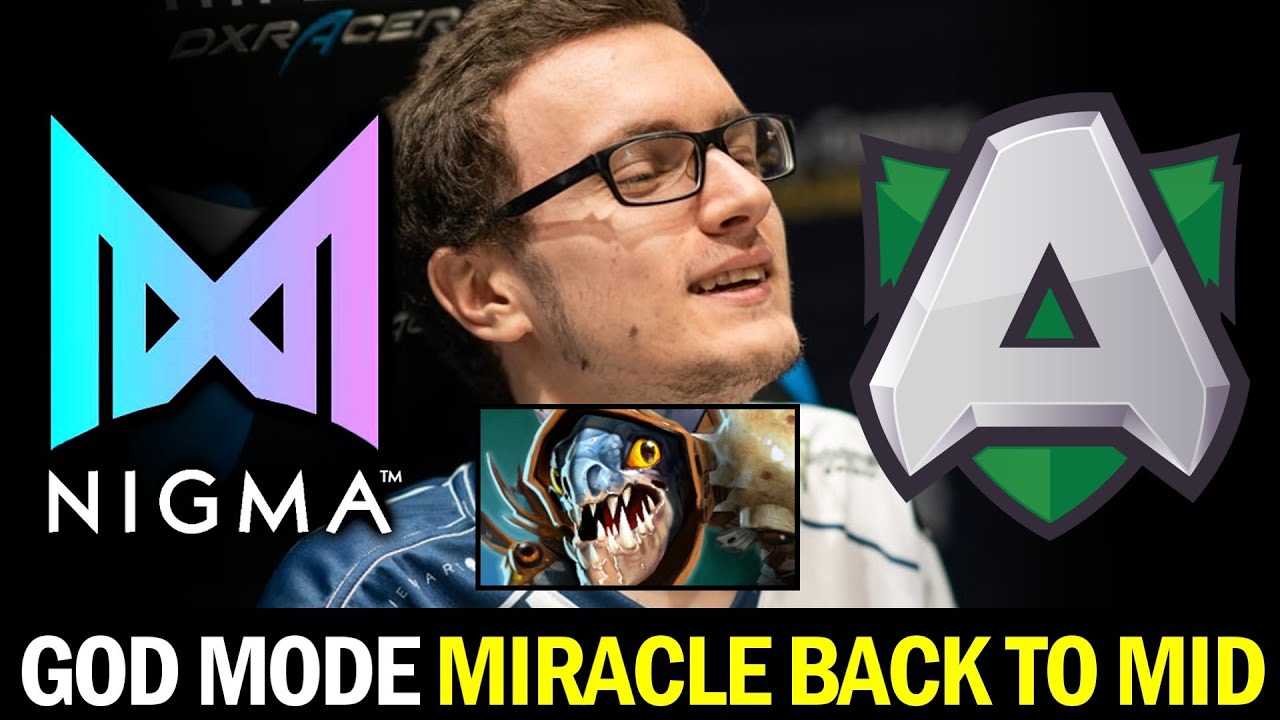 MIRACLE back to MID with God Mode SLARK &mdash; NIGMA vs ALLIANCE DPC 2021