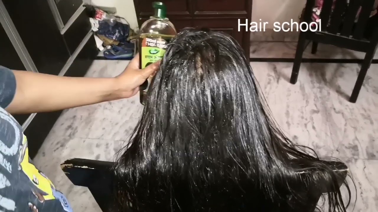 How to hair oiling and head massage with dabur Amla oil