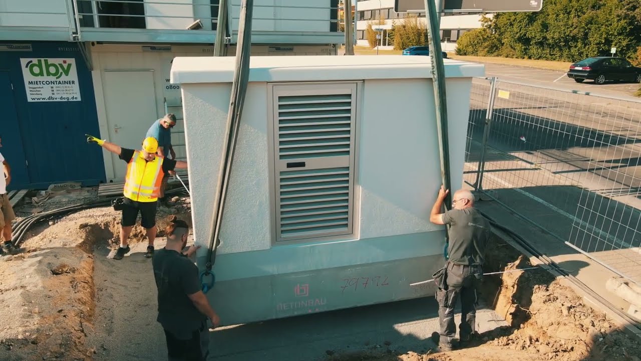 Installation einer Hochleistungs-Trafostation bei Porsche in Ettlingen | EnergieTechnik Becker