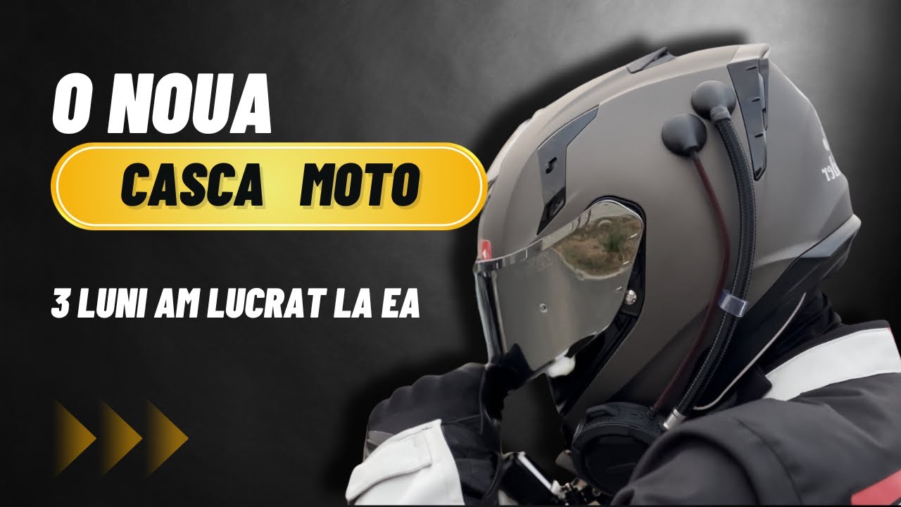 NOUA CASCA DE MOTOVLOG | Am lucrat 3 luni la ea