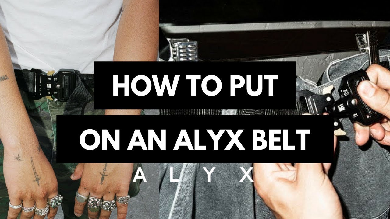How to put on an ALYX studio rollercoaster belt