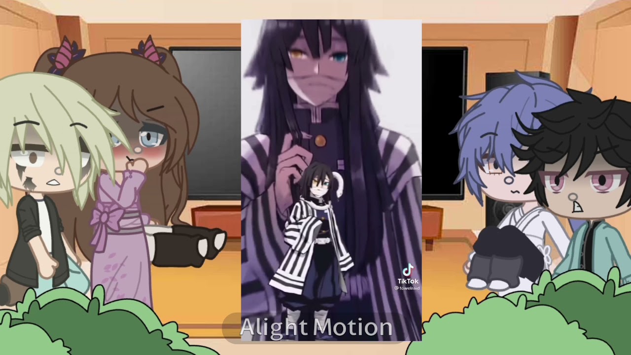 los bullying de los hashiras reaccionan a ellos (giytan) °aiko yushira°