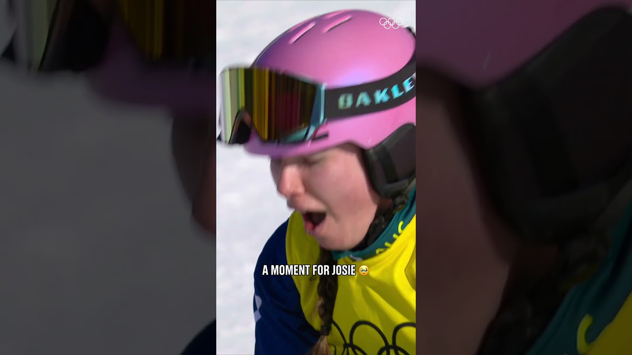 The moment you realise all the hard work has paid off. 🥇 #Olympics #WinterOlympics #Snowboarding