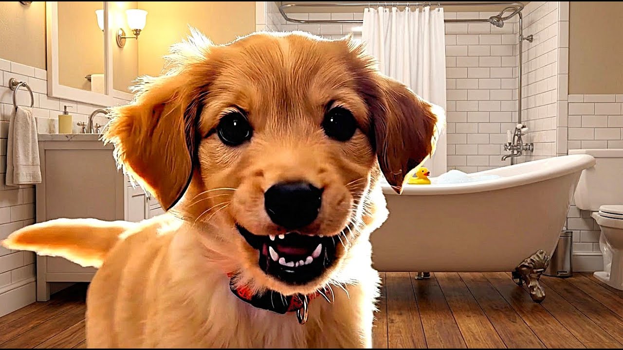 POV: Puppies Experience Bath Time for the FIRST TIME! (I Tried to Warn Them)