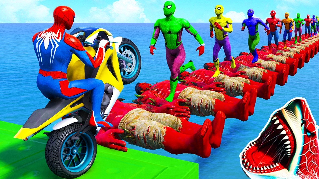 الرجل العنكبوت انقاذ باتمان Spider-Man Rescue batman vs iron man vs venom funny Game GTA 5 superhero