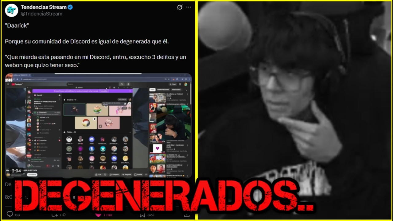 EXPONEN EL DISCORD DE DAARICK Y UNO DE SUS FANS ACUSANDO A OTRO DE 3 DELITOS...