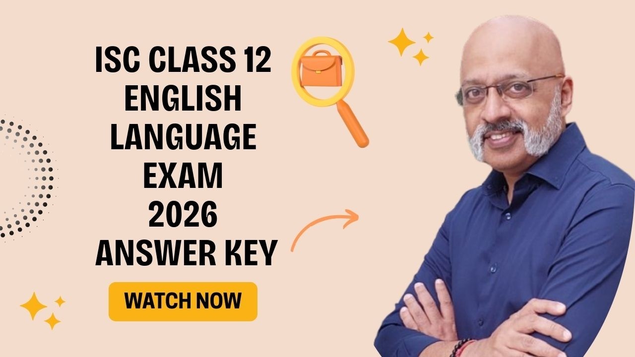SWS Answer Key to ISC Class 12 English Language Exam Paper 2026 | Sudhir Sir