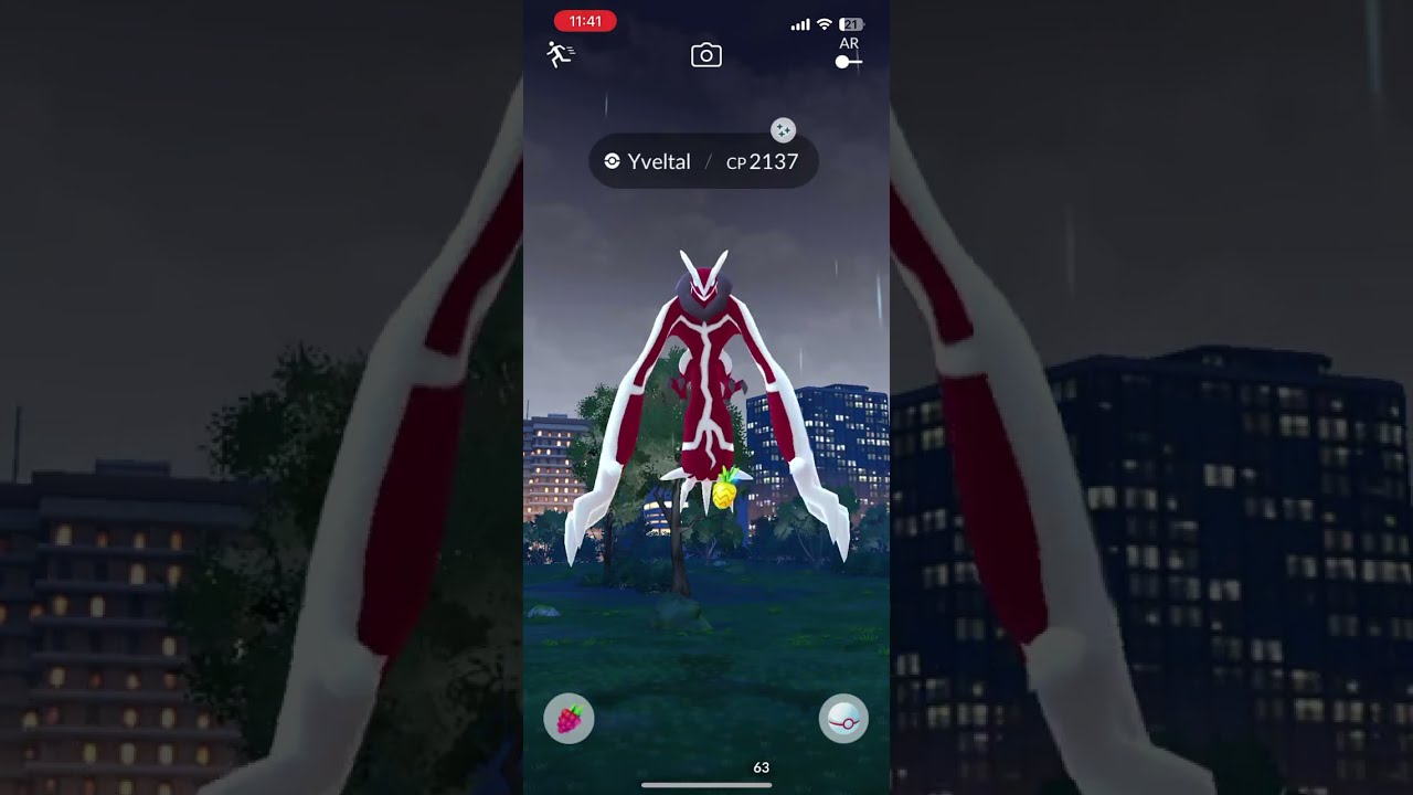 Pokemon Go - Yveltal Remote Raid Gameplay (Shiny Yveltal Catch) February 16th, 2025