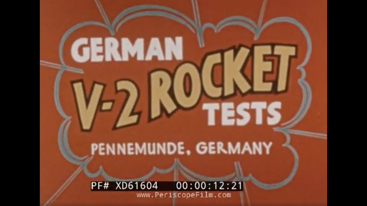GERMAN V-2 ROCKET TESTS   PENNEMUNDE, GERMANY  SILENT FILM WWII   XD61604