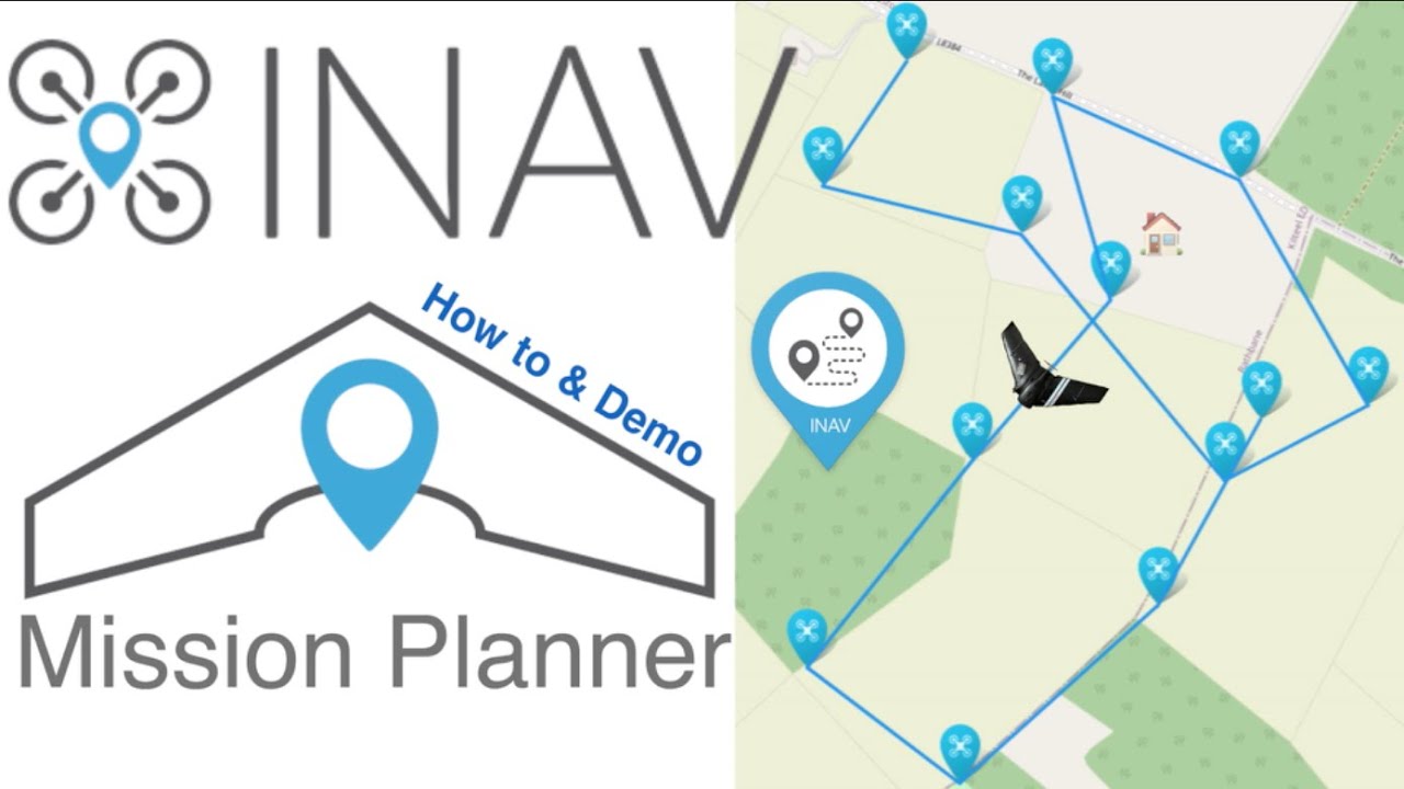 iNav Mission Control for Fixed Wing ✈️ How to and Demo Autonomous Waypoint Mission 🤖