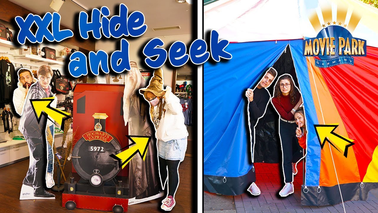 VERSTECKEN SPIELEN IM GANZEN FREIZEITPARK! Extreme Hide & Seek Challenge im Movie Park! 🎢