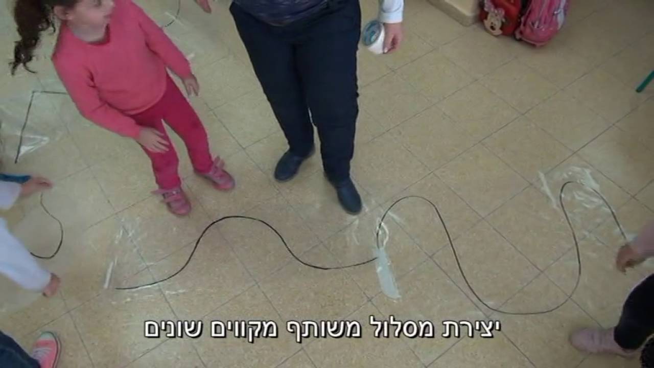 תנועה וגאומטריה בקבוצה קטנה – נעים... (פעילות...)