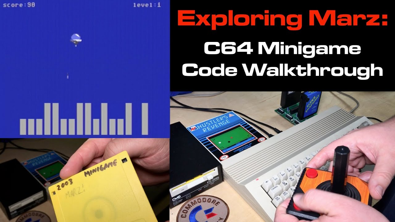 Exploring Marz: C-64 6510 Assembly Minigame Code Walkthrough