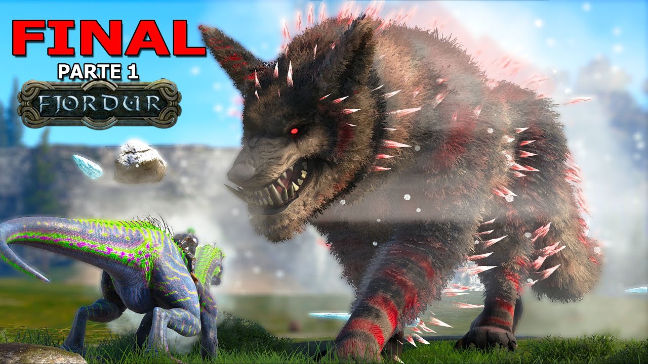 FINAL PARTE 1! ATAQUE SECRETO DEL ENEMIGO Y LUCHA CONTRA DINOSAURIO FINAL! Fenrir alfa ARK Fjordur