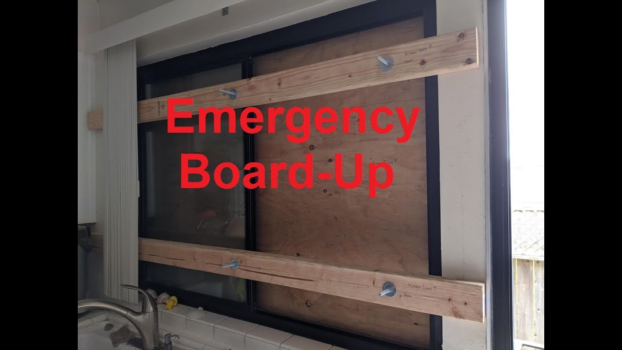Emergency Board-Up of Your Sliding Windows and Doors
