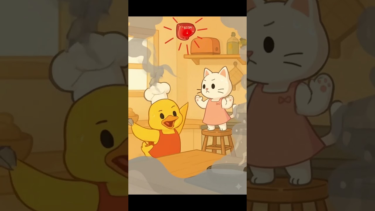 Ducky & Meowy &ndash;9The Great Cooking Chaos 🍳 | Funny & Cute Animation for All Ages