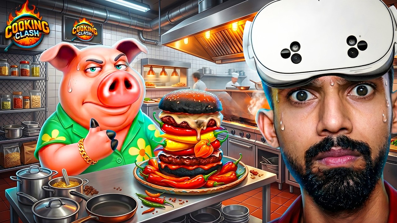 Cooking A Burger For The New Customer🍔!! Cooking Clash VR