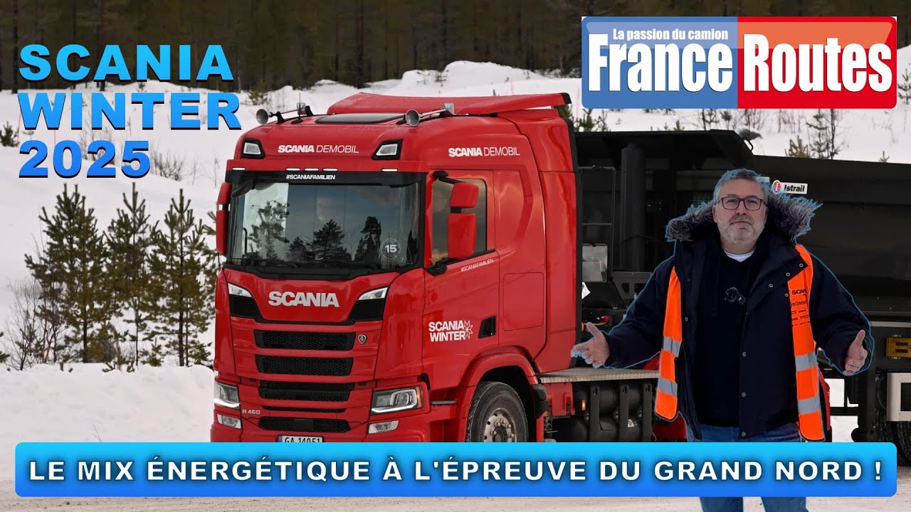 Essai camions : 3 Scania aux Winter Tests 2025 en Norvège