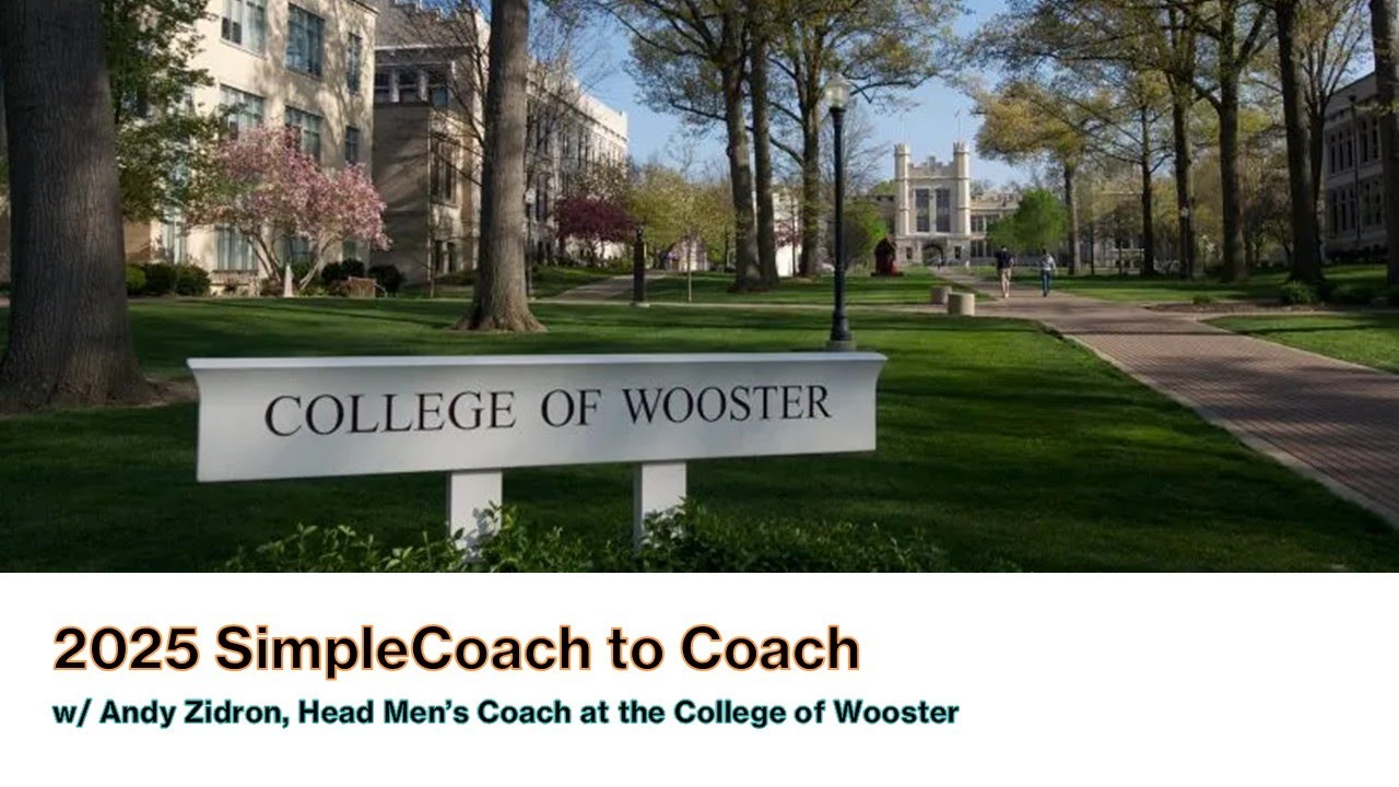 SimpleCoach to Coach с Энди Зидроном, главным тренером мужской команды @WoosterEdu