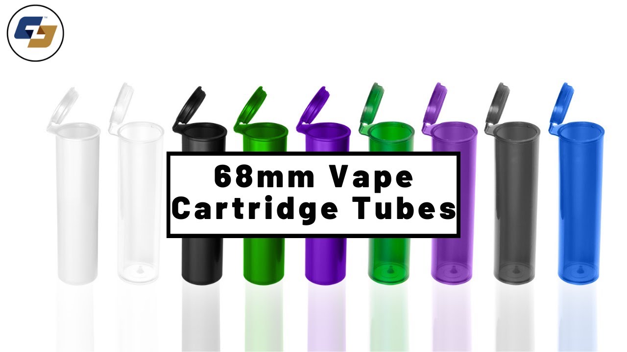 68mm Vape Cartridge Tubes - CoolJarz&trade; - 100% USA Made - Ready to Ship!