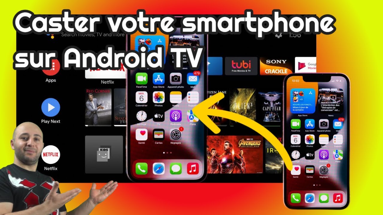 Caster votre smartphone ou tablette sur Android TV en Toute Facilit&eacute; Google Home