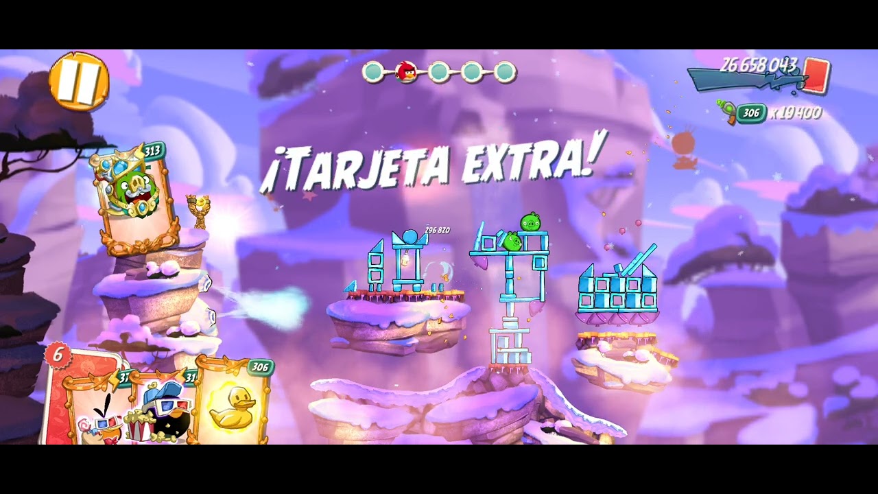 Angry Birds 2 - Niveles de mapamundi 3661 al 3665 de Alpisgrán