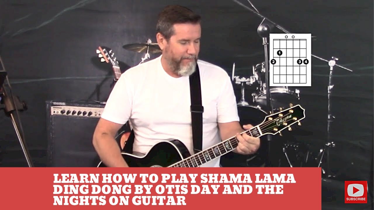 How to play Shama Lama Ding Dong by Otis Day and The Nights on Guitar (easy guitar lesson and cover)