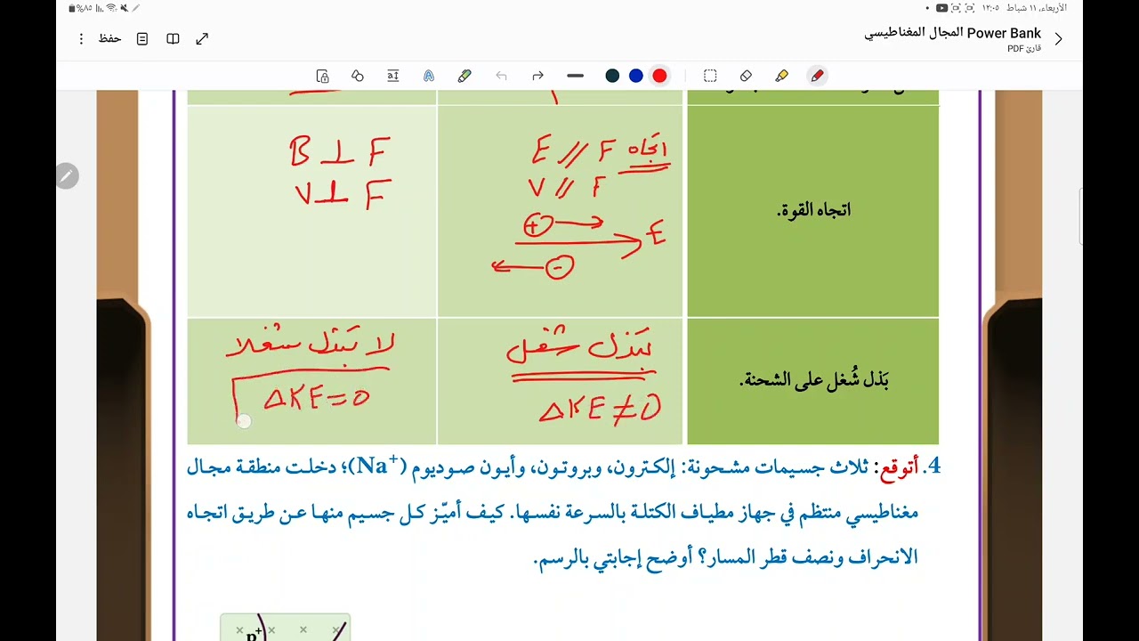 حلول اسئلة الدرس الاول صفحة 26 من الوحدة الخامسة [ المغناطيسية]