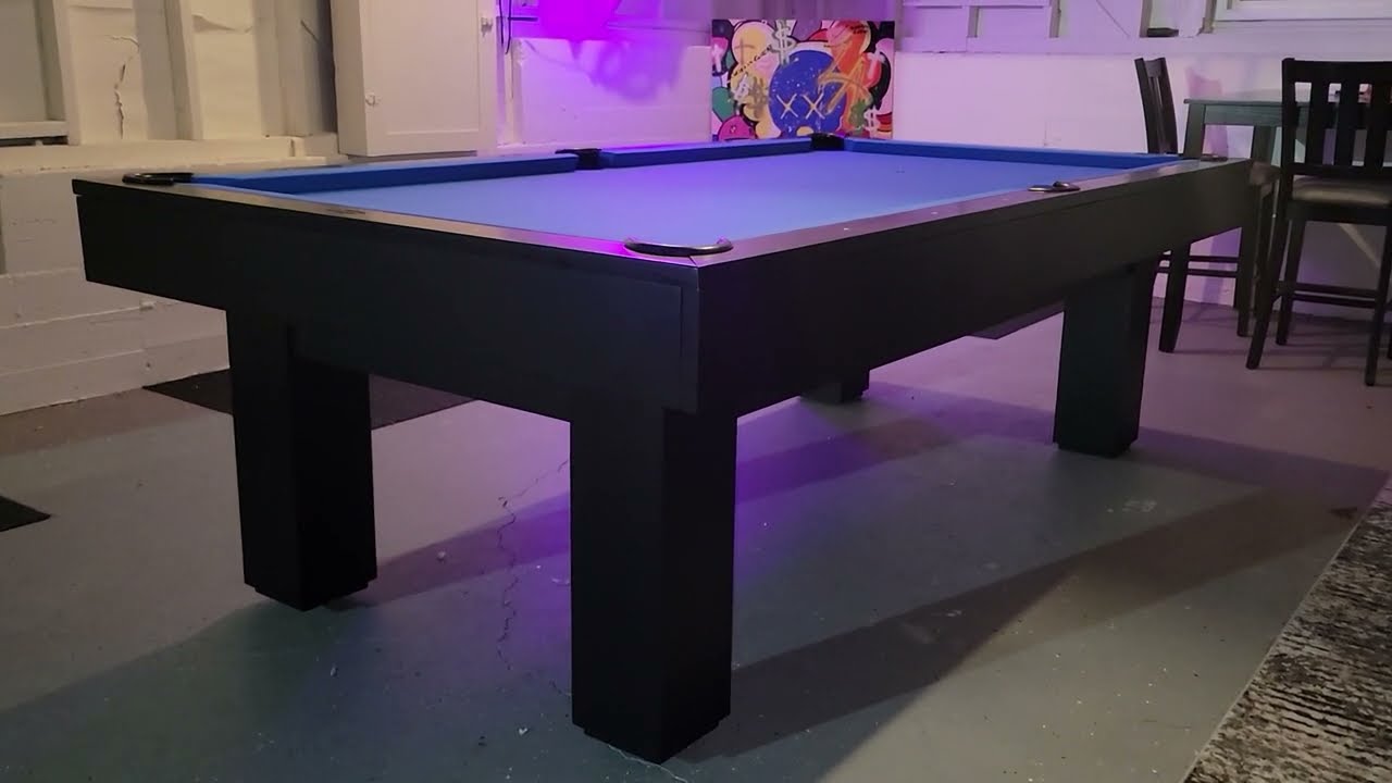 Brookline Pool Table Matte Black