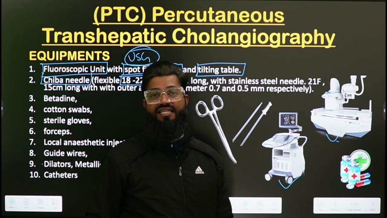 PTC Procedure || Part-1 || Percutaneous Transhepatic Cholangiogram || In Hindi || Radiology ||