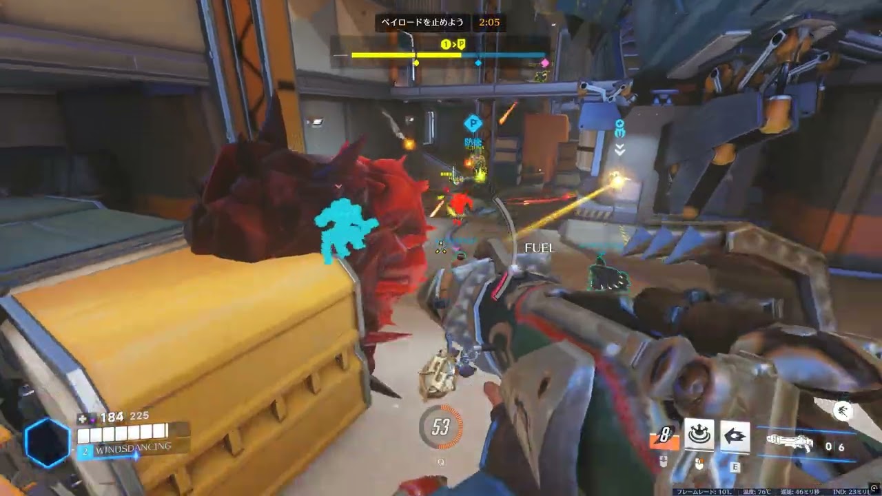 猫ちゃんにPharaは加茂られるも勝利！ defense @gibraltar, Overwatch 2 2026 03 03   22 38 38 56