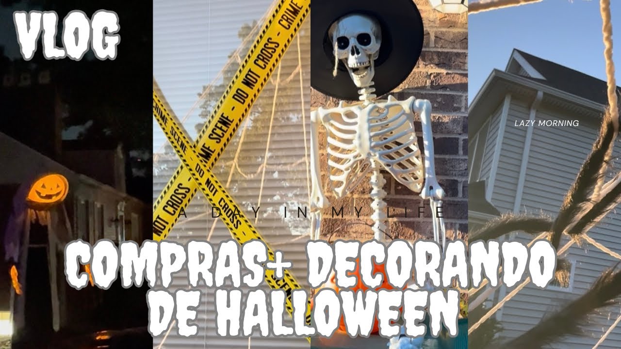 Decorando mi patio de Halloween 💀🎃+ compras extras de la temporada 🛍️🛒