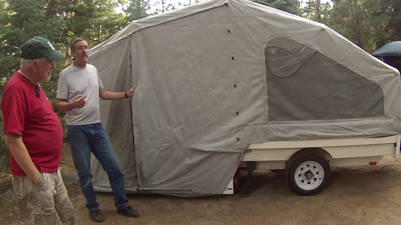 Touring bikes and their trailer homes