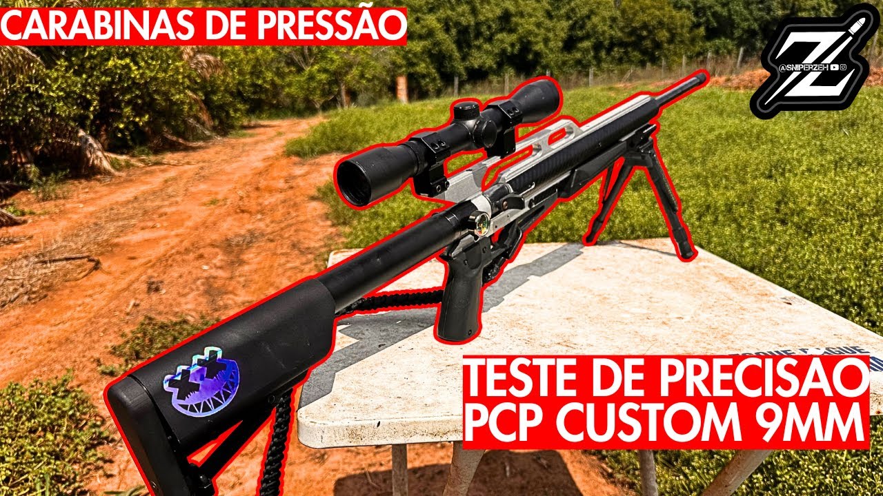 TESTE DE PRECIS&Atilde;O A 50 METROS COM A PCP CUSTOM 9MM ‼️ | SNIPER ZEH