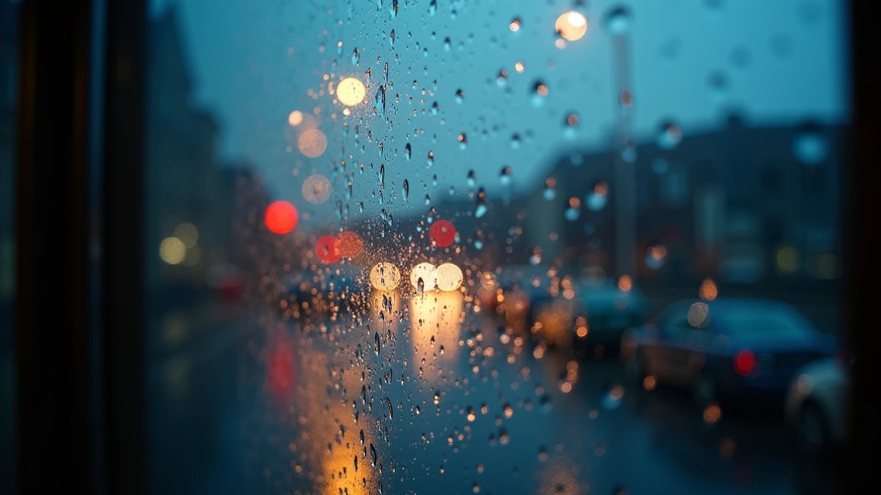 Rain Sounds on a Window | Gentle Night Rain Ambience | 2 Hours | No Talking ASMR