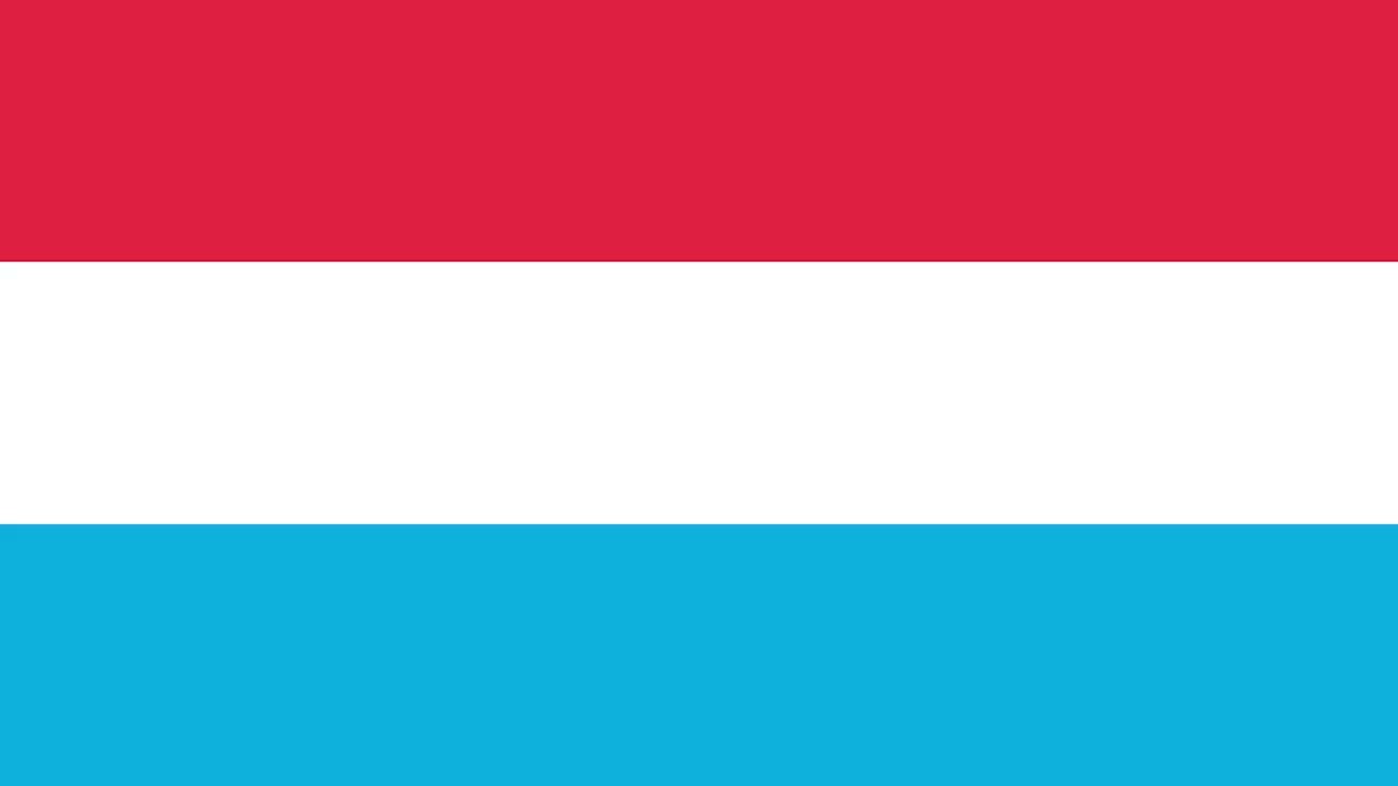 12 hours: Flag of Luxembourg. Fändel vu Lëtzebuerg.